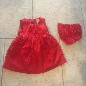 Carter’s red holiday dress, size 12 months